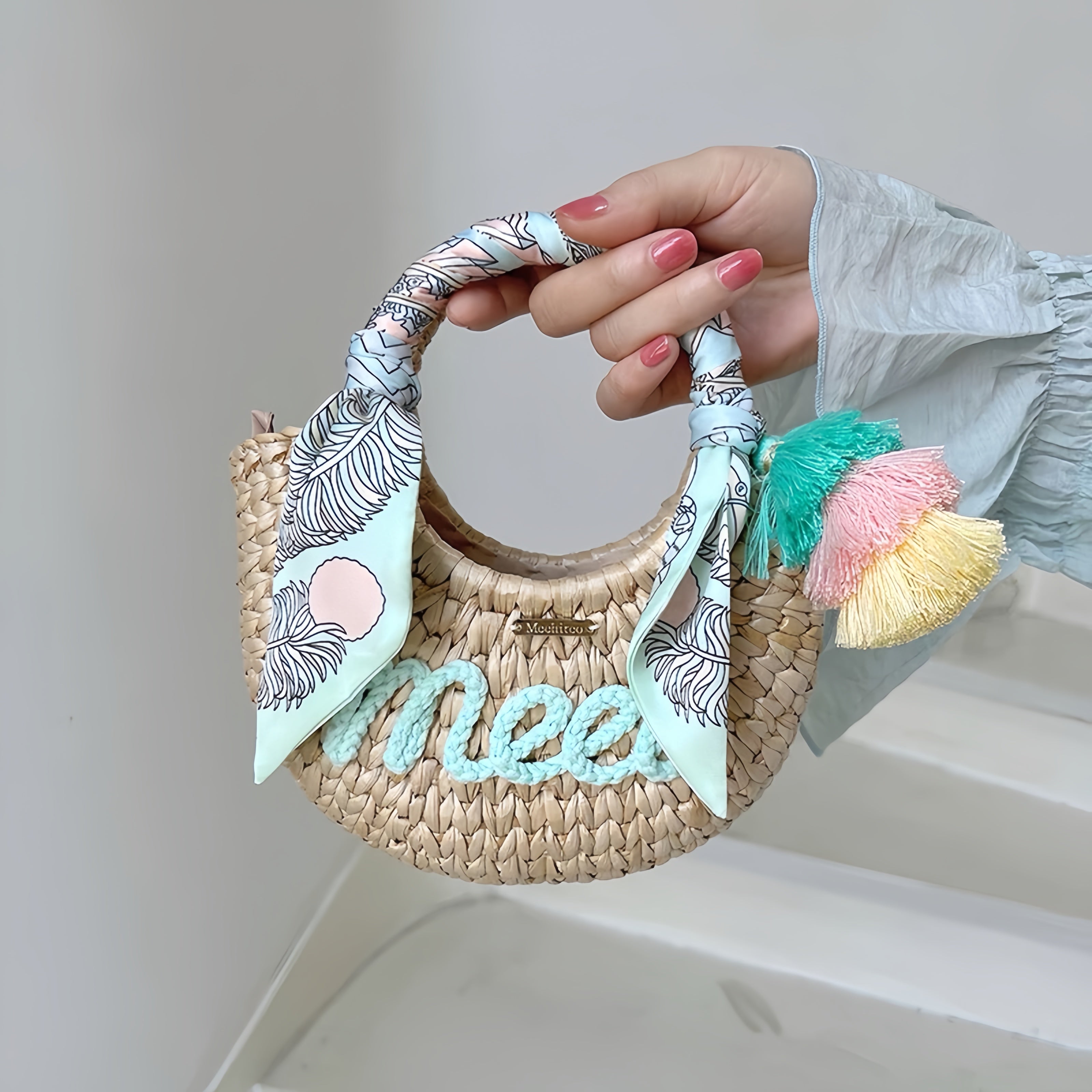 Handwoven Moon Bag